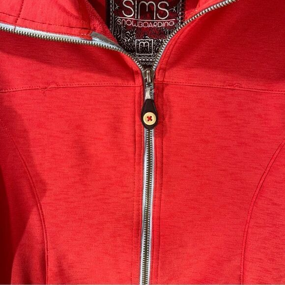 Sims Snowboarding Red Full Zip Jacket Size Medium - Picture 8 of 9